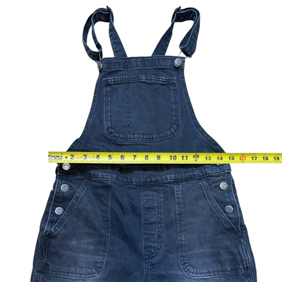 Old Navy Women’s Black Denim Overalls Size 4 Adjustable Straps Pockets - Picture 5 of 10